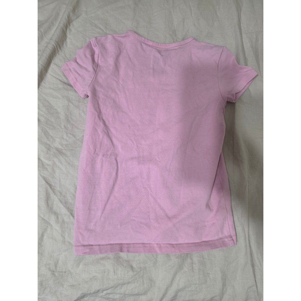 Ralph Lauren Girls Pink Short Sleeve Crewneck Pony Logo T-Shirt Size 6X - Picture 3 of 3